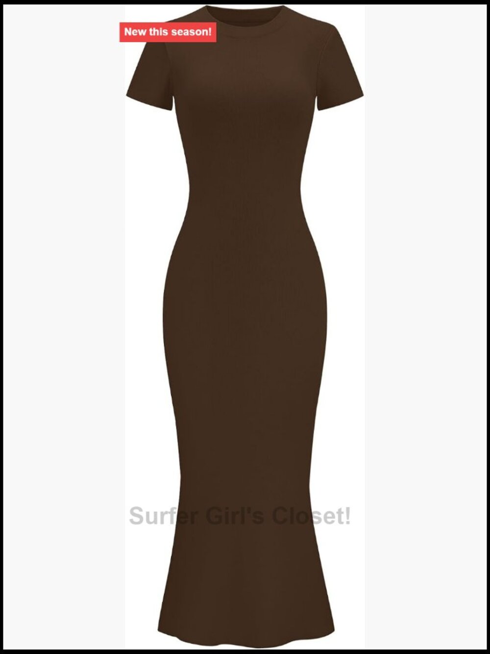 Women Fishtail Hem Ribbed Maxi Dress Summer Casual Y2k Fitted Lounge Dress